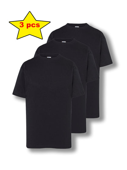 T-shirt Nera Unisex - Pack da 3
