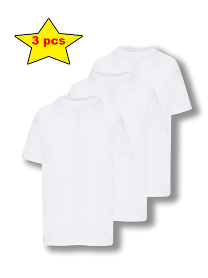 T-shirt Bianca Unisex - Pack da 3